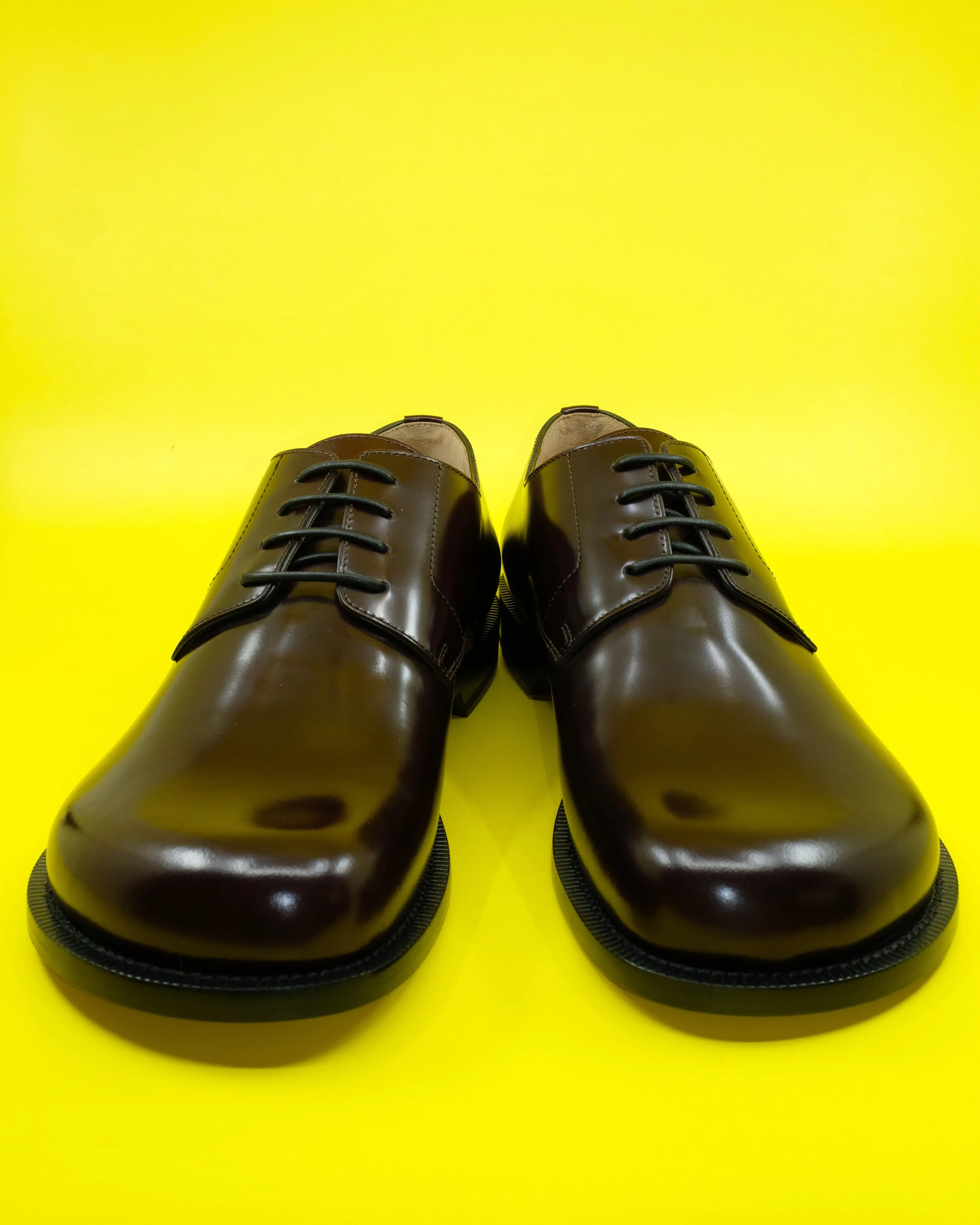 Burgundy Brushed Calfskin Campo Derby Shoe