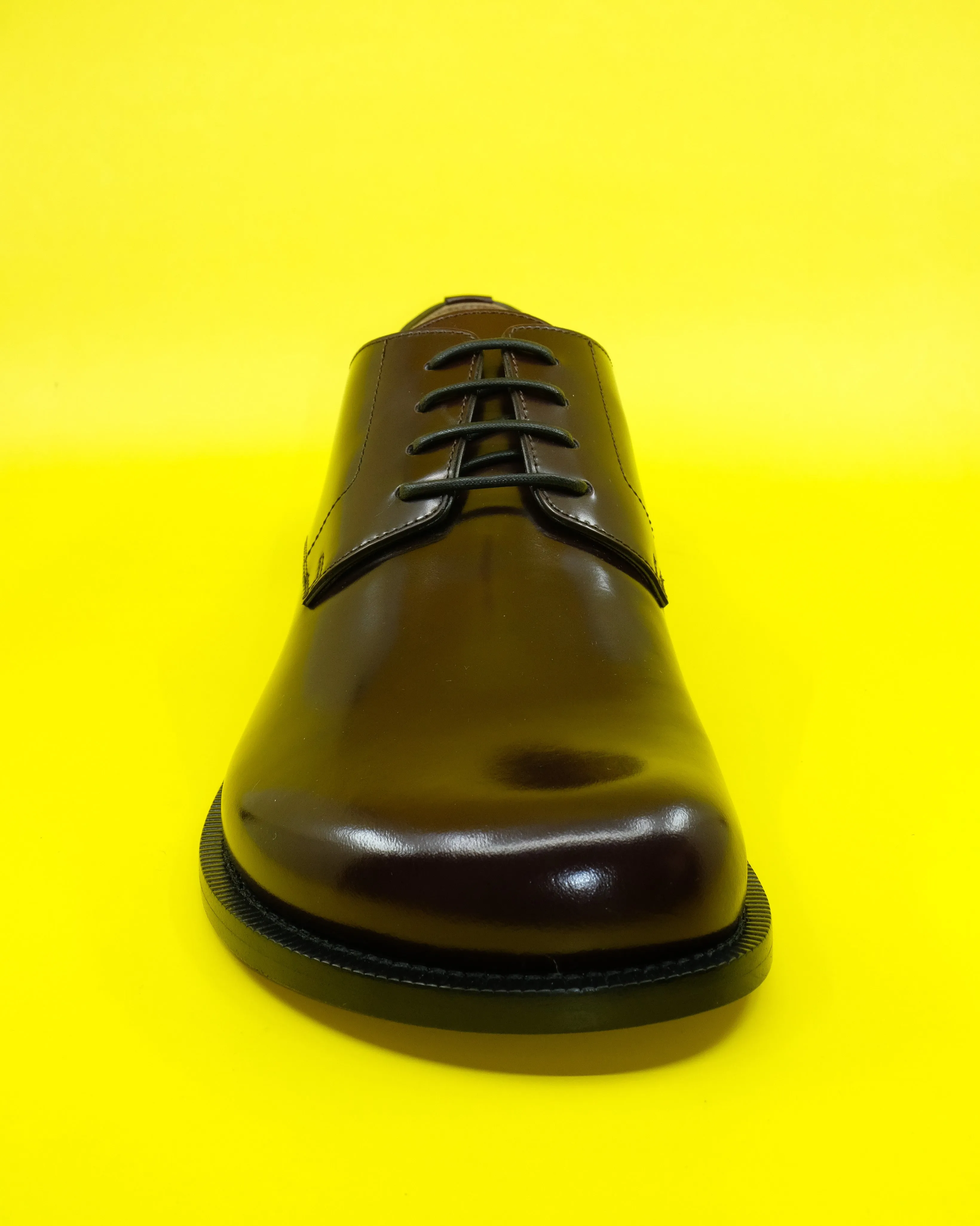 Burgundy Brushed Calfskin Campo Derby Shoe