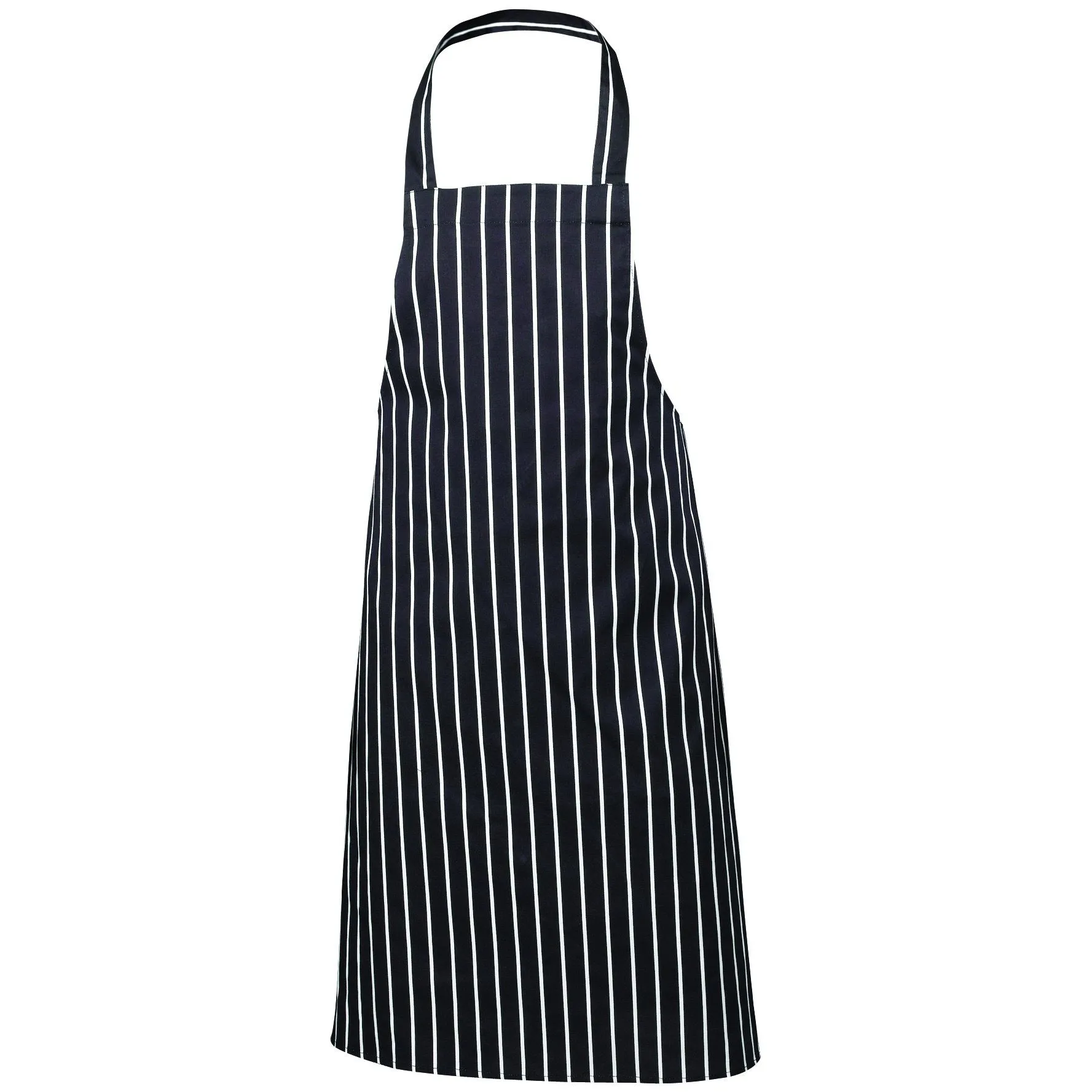Butchers Bib Apron Navy Stripe 70cm x 100cm