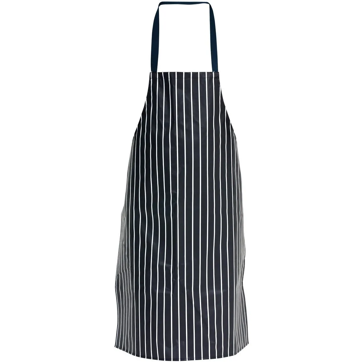 Butchers Bib Apron Waterproof Dark Blue Stripe 72 x 100cm