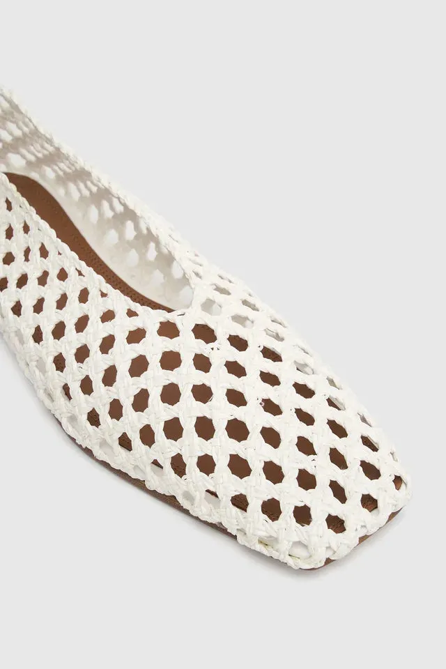 CAMILLA AND MARC - CHRISTINE BRAIDED FLAT - IVORY