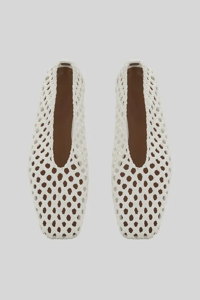 CAMILLA AND MARC - CHRISTINE BRAIDED FLAT - IVORY