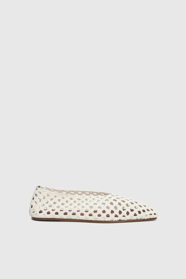 CAMILLA AND MARC - CHRISTINE BRAIDED FLAT - IVORY