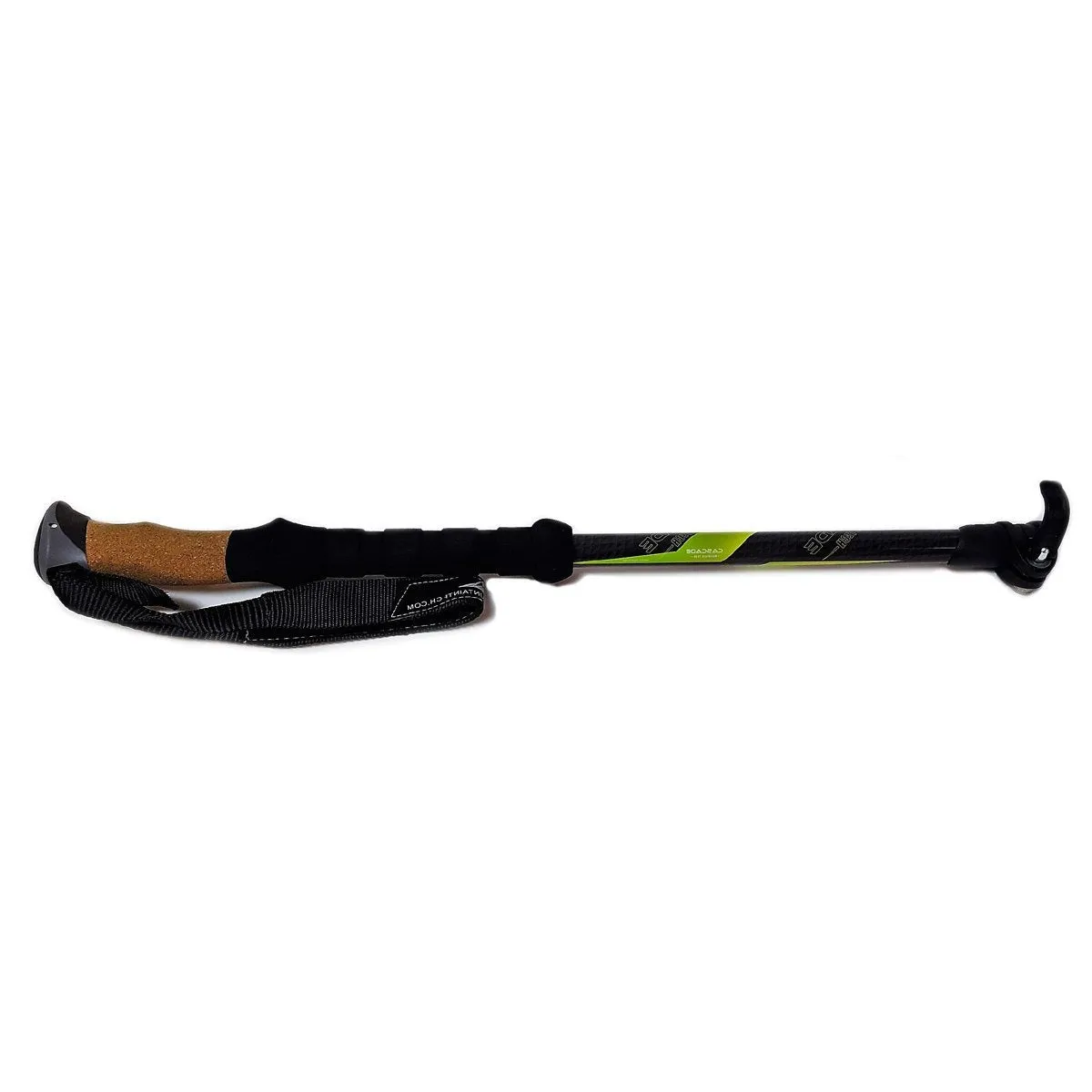 Carbon Fiber Quick Lock Upper Replacement with Cork Grip: Green Graphic
