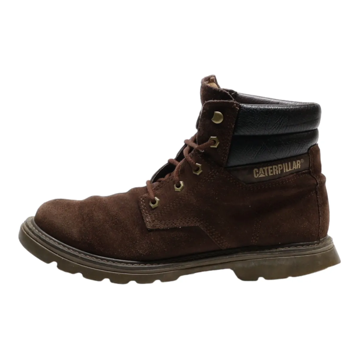 CAT Lace-Up Boots Brown Suede Mens UK 8