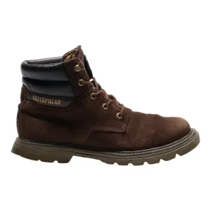 CAT Lace-Up Boots Brown Suede Mens UK 8