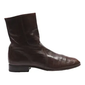 CHARLIE BROWN Ankle Boots Brown Leather Womens UK 7.5