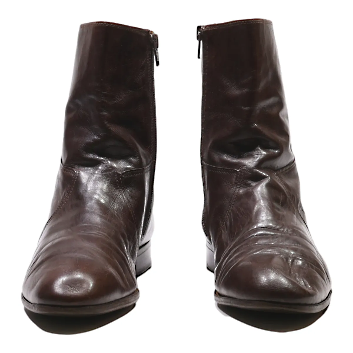 CHARLIE BROWN Ankle Boots Brown Leather Womens UK 7.5