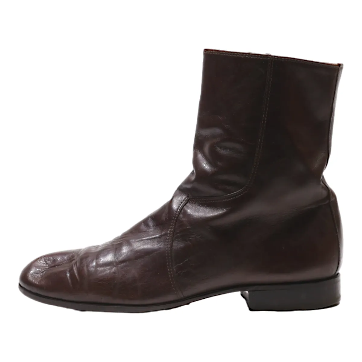 CHARLIE BROWN Ankle Boots Brown Leather Womens UK 7.5