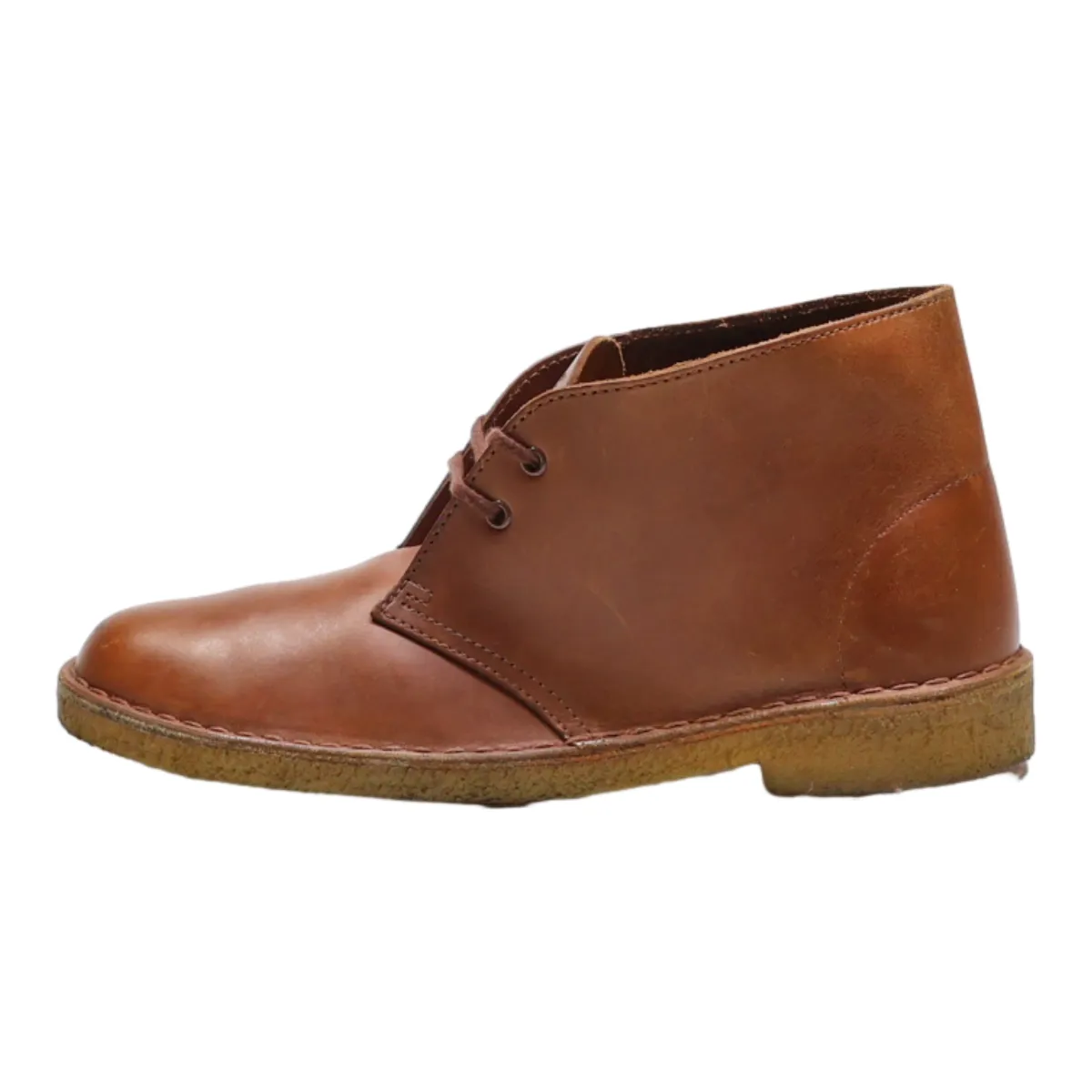 CLARKS Ankle Boots Brown Leather Mens UK 7.5