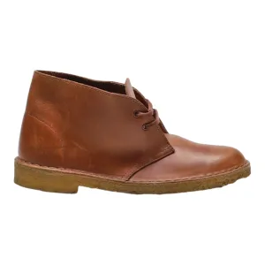 CLARKS Ankle Boots Brown Leather Mens UK 7.5