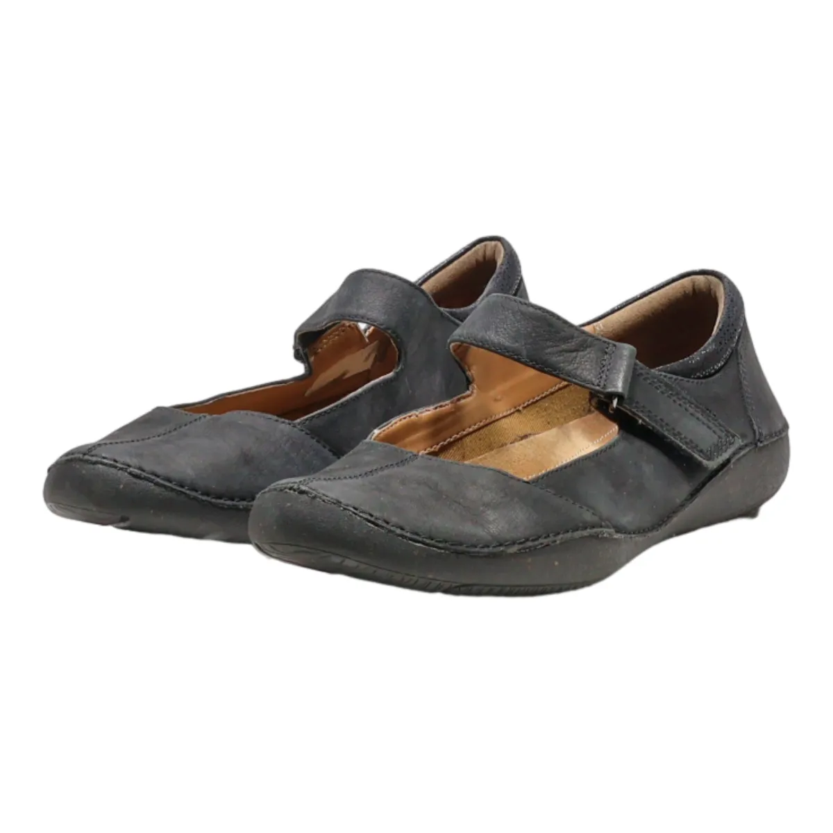 CLARKS Mary Jane Pump Shoes Black Leather Womens UK 6