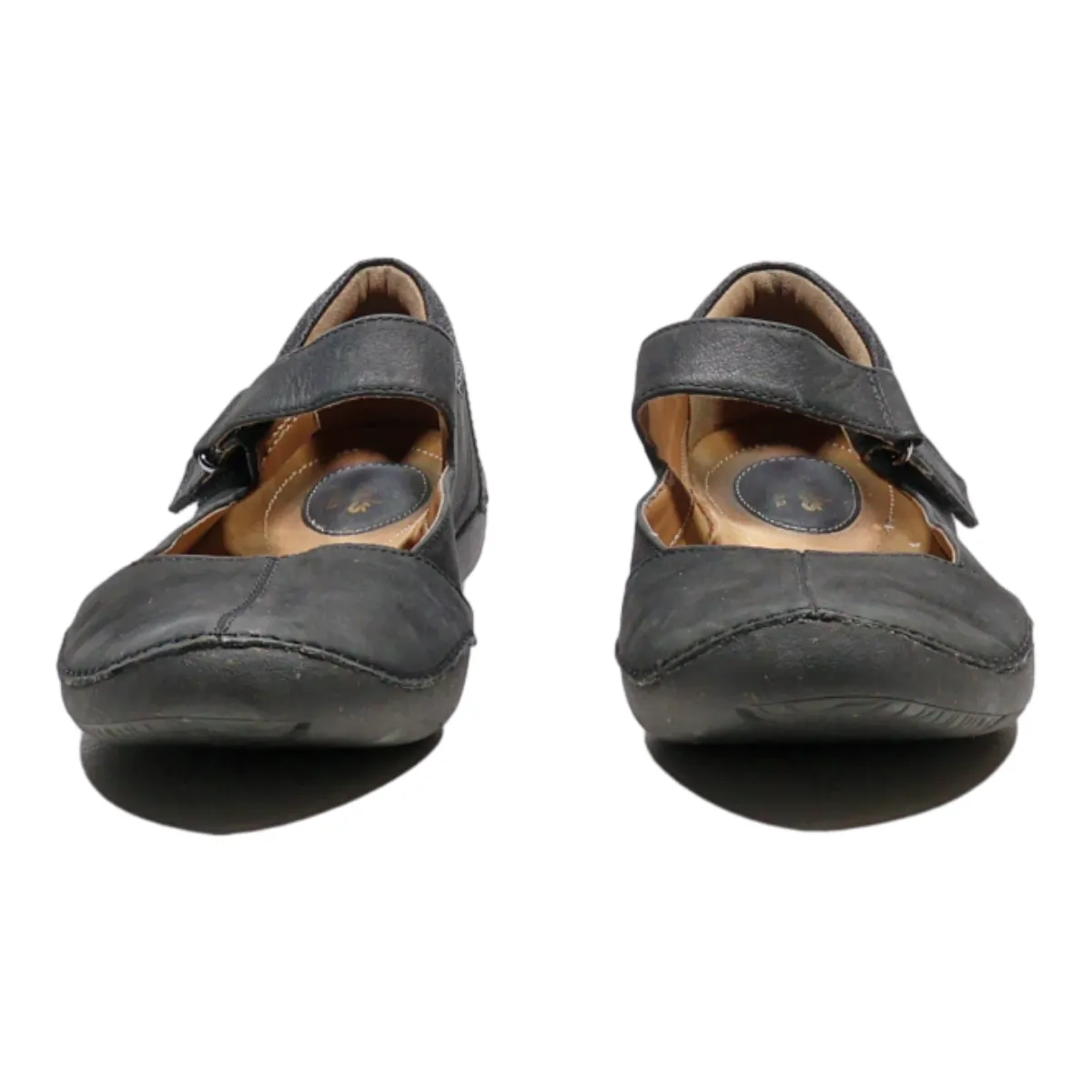 CLARKS Mary Jane Pump Shoes Black Leather Womens UK 6