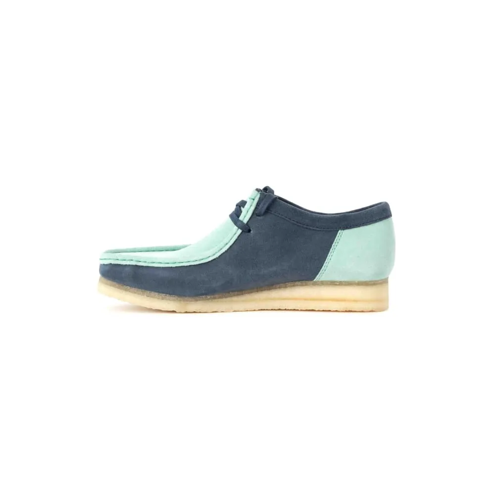 Clarks Originals Wallabee Low Men's Blue and Green Suede 26160484
