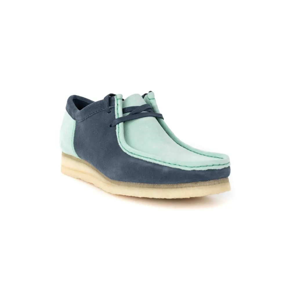 Clarks Originals Wallabee Low Men's Blue and Green Suede 26160484