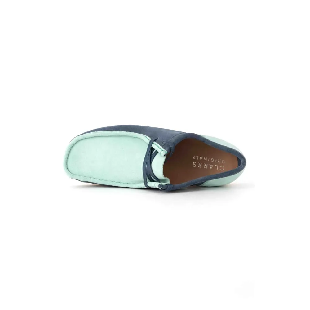 Clarks Originals Wallabee Low Men's Blue and Green Suede 26160484