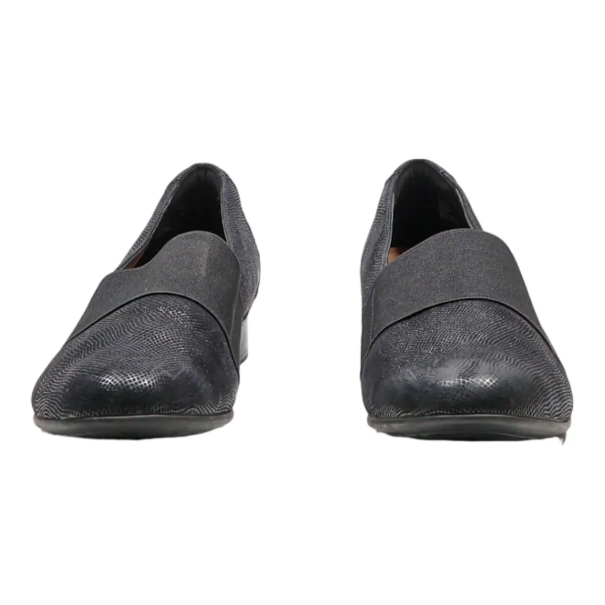 CLARKS Pump Shoes Black Synthetic Womens UK 6.5