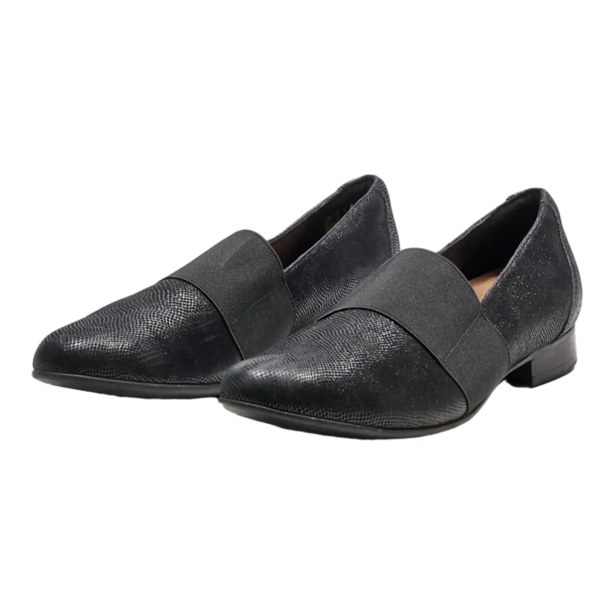 CLARKS Pump Shoes Black Synthetic Womens UK 6.5