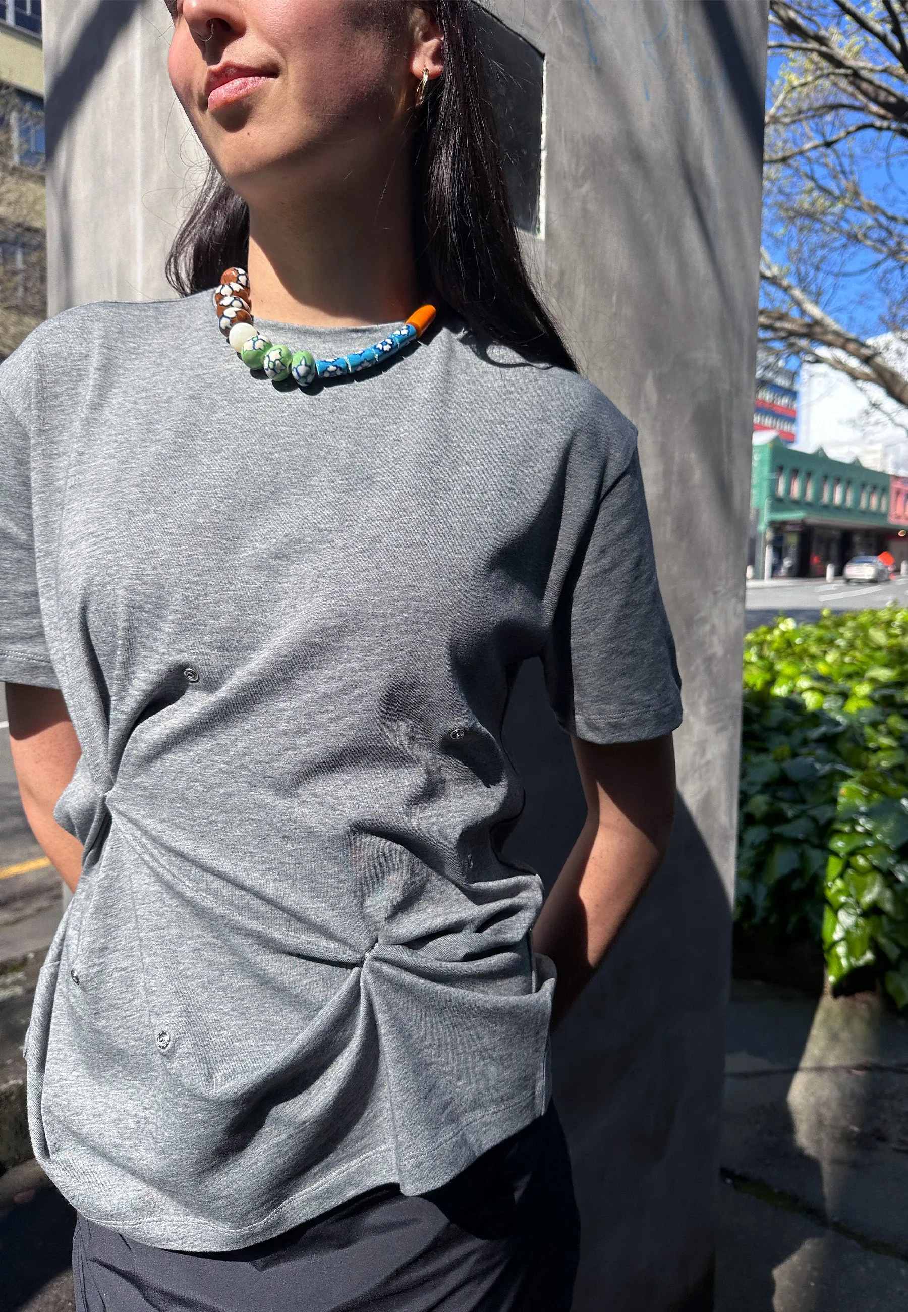 Click Top - Grey