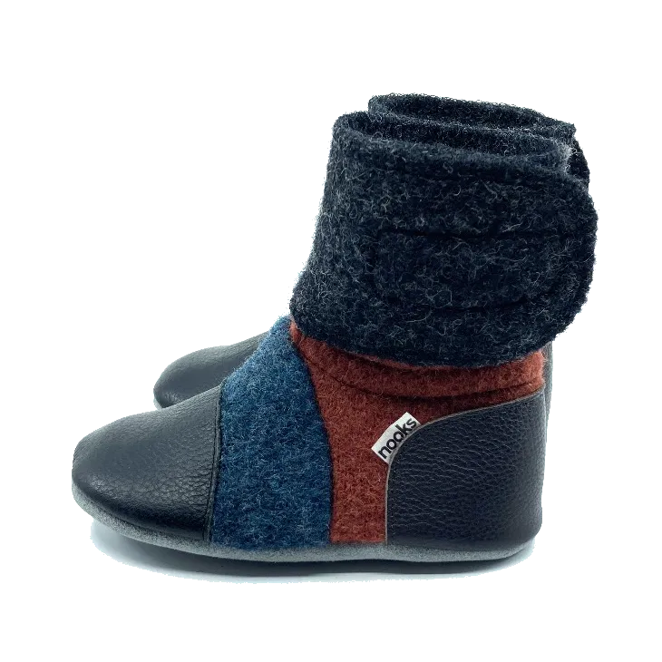 Coho Felted Wool Booties