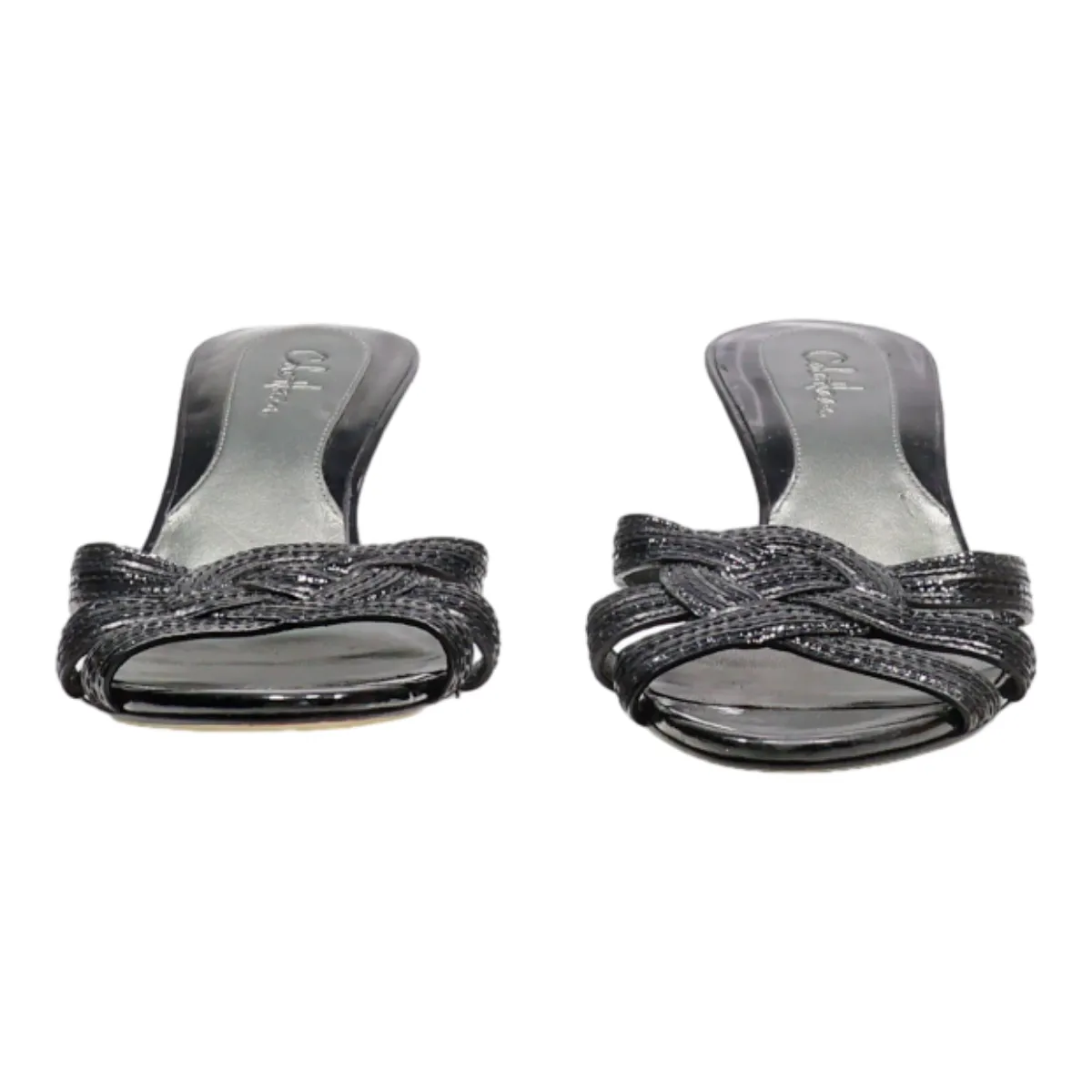 COLE HAAN Mule Heels Black Synthetic Womens UK 5
