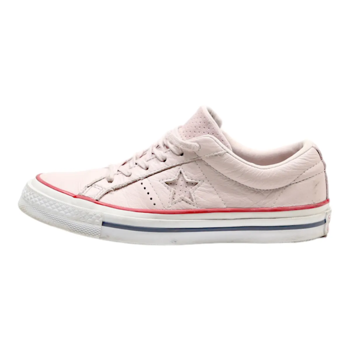 CONVERSE Converse One Star Low Top Trainers Pink Leather Womens UK 4.5