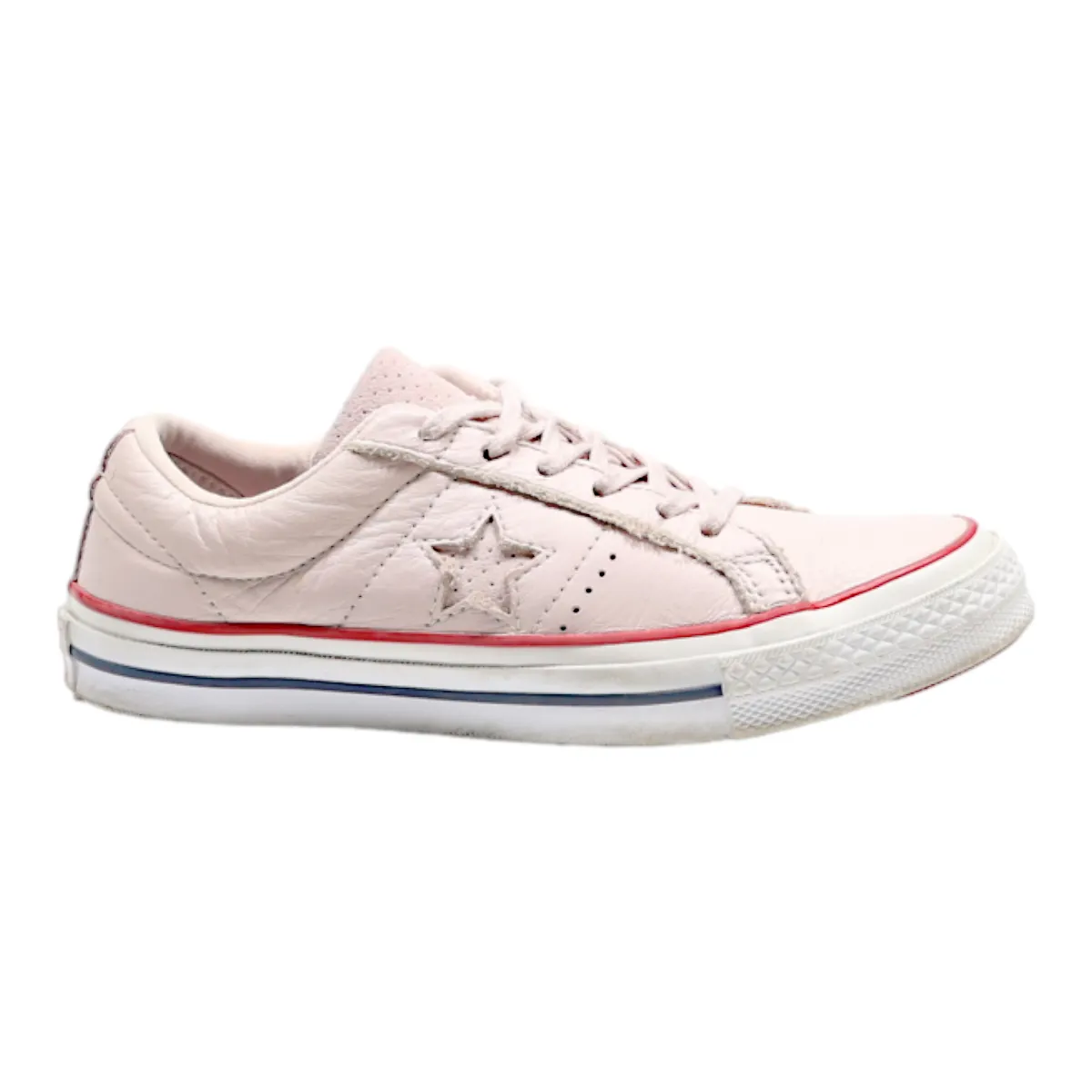 CONVERSE Converse One Star Low Top Trainers Pink Leather Womens UK 4.5