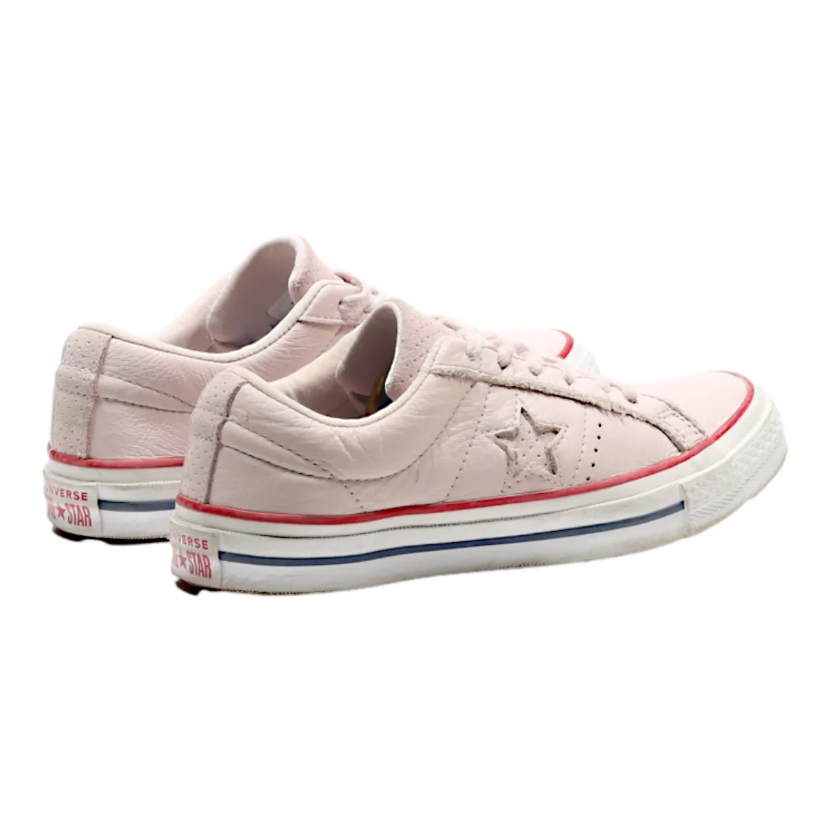 CONVERSE Converse One Star Low Top Trainers Pink Leather Womens UK 4.5