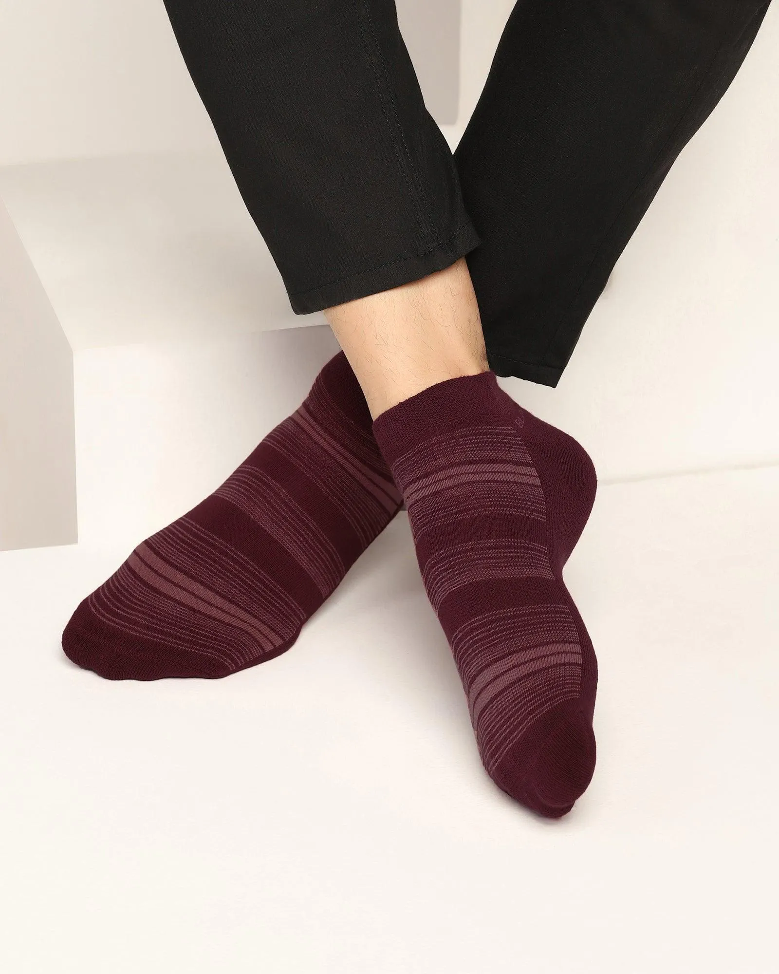 Cotton Multi Color Printed Socks - Time