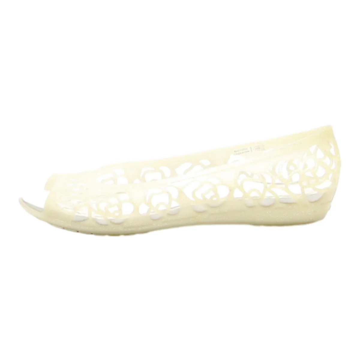 CROCS Ballet Shoes Cream PVC Womens UK 5