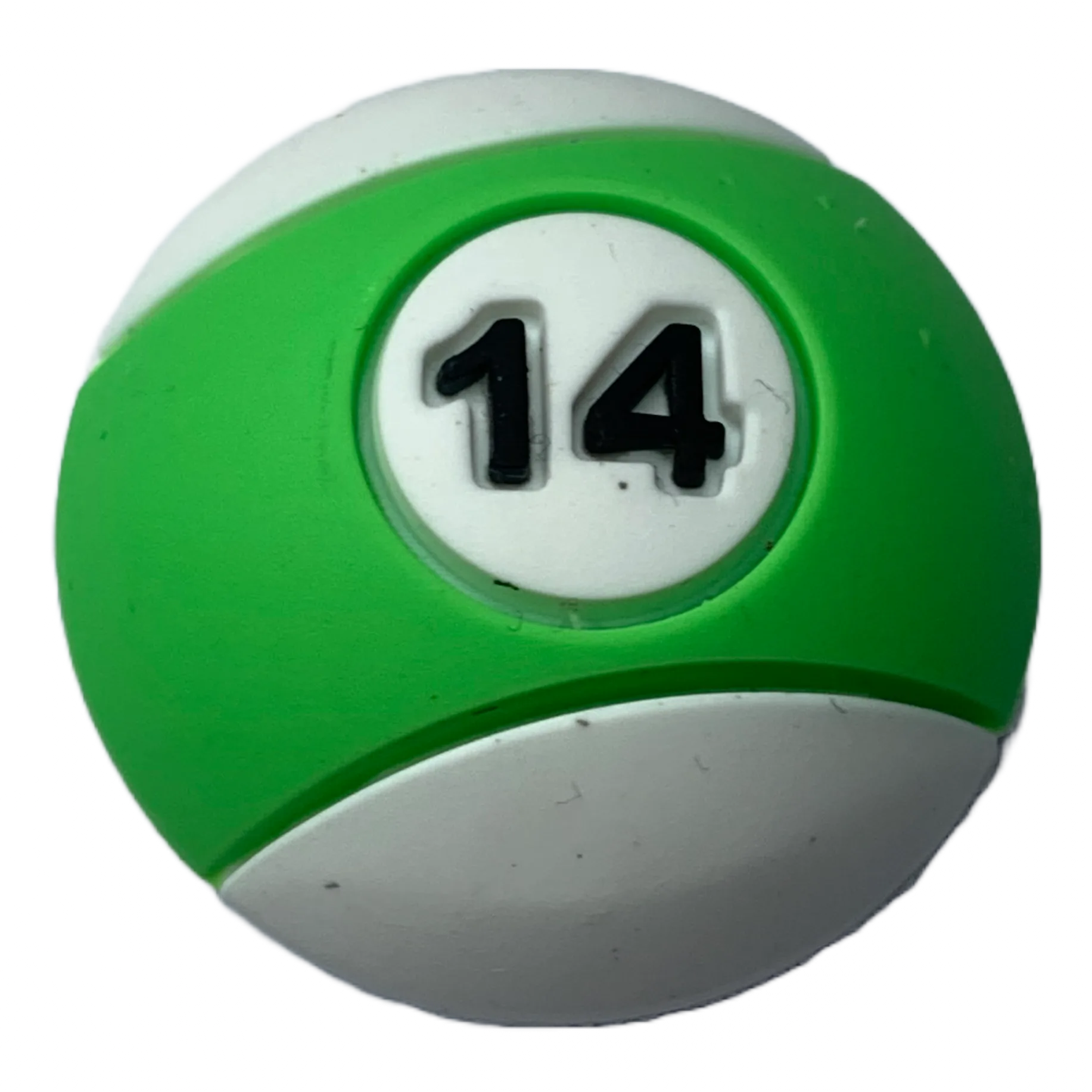 Crocs Jibbitz Green Stripe Billiard Ball Charm