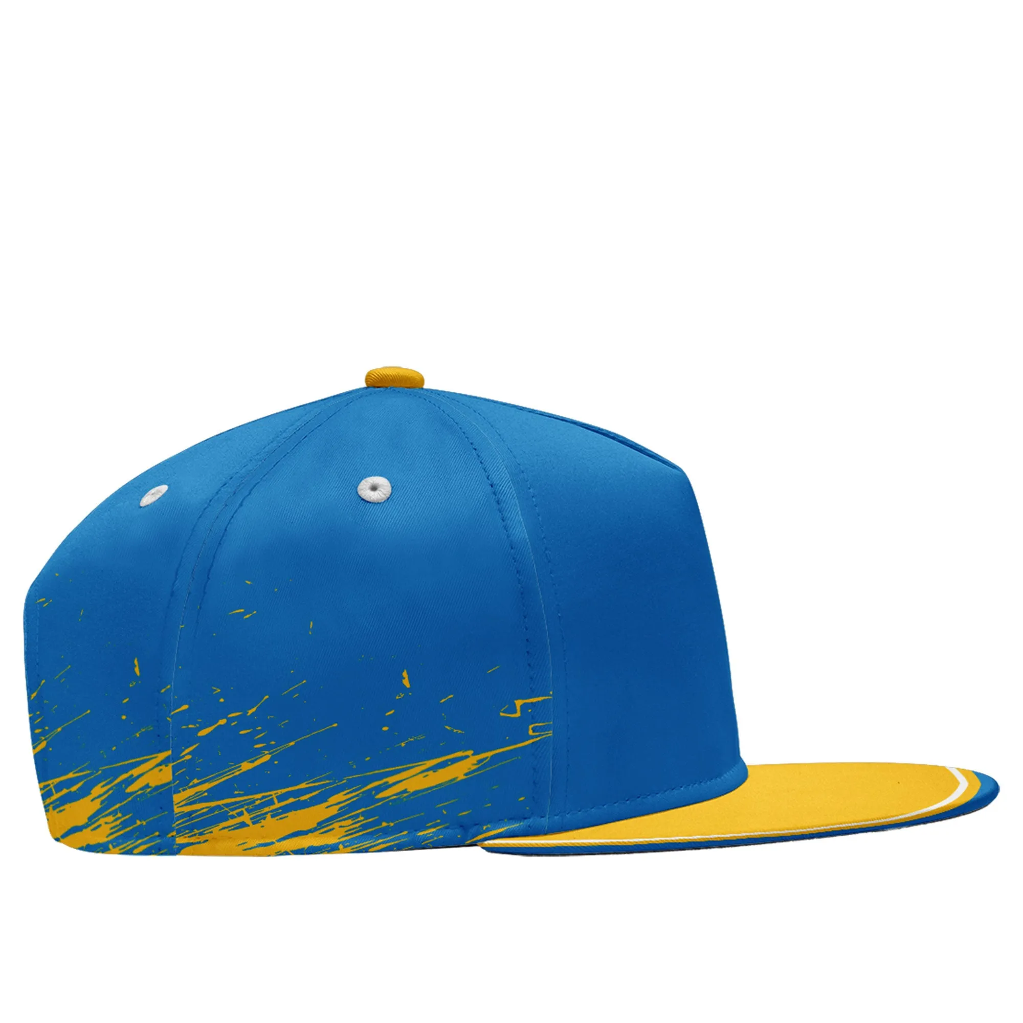 Custom Blue Yellow Los Angeles MaxSoul Shoes and Hat Combo Offer Personalized Combo ZH-D020264-22