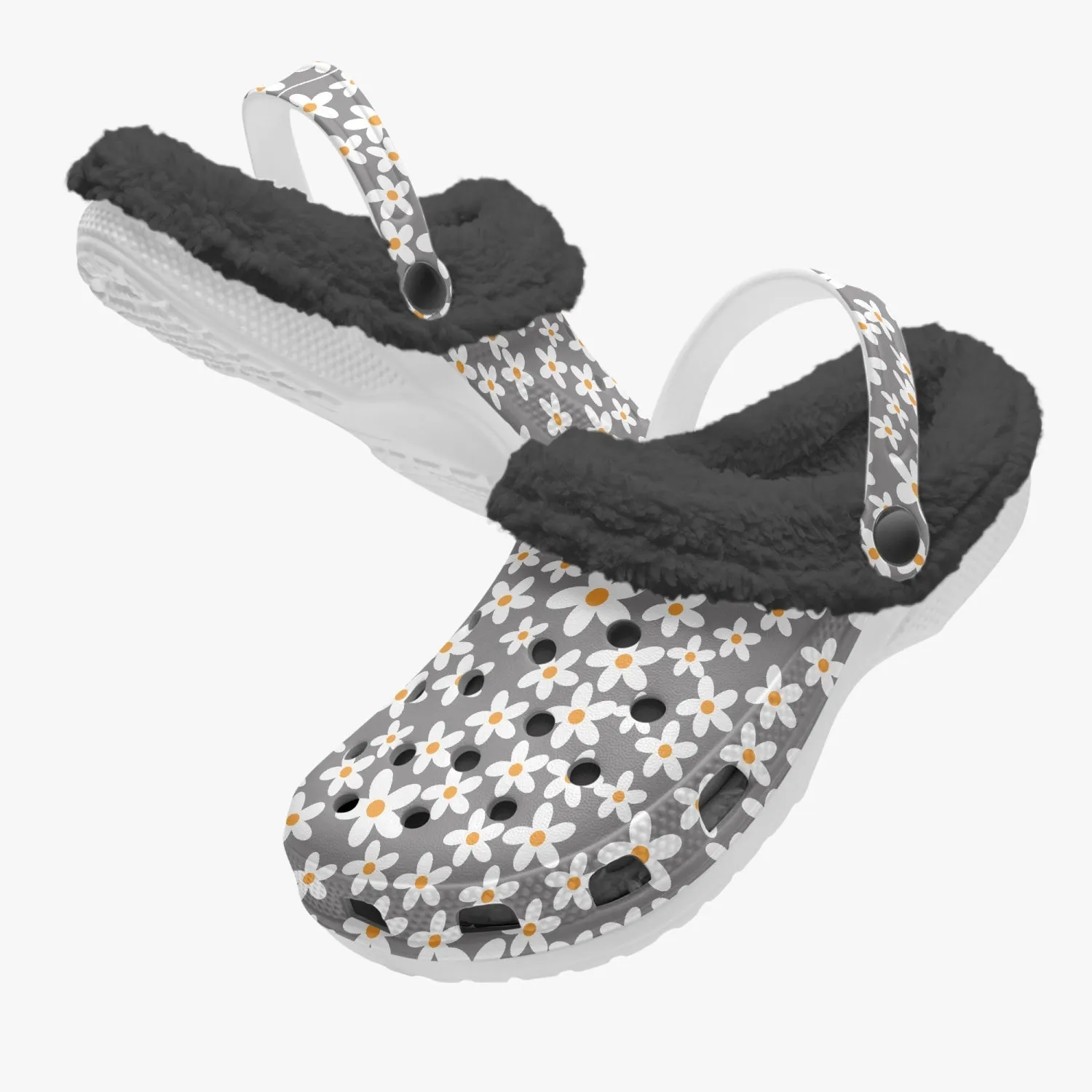 Daisy Lined Clogs
