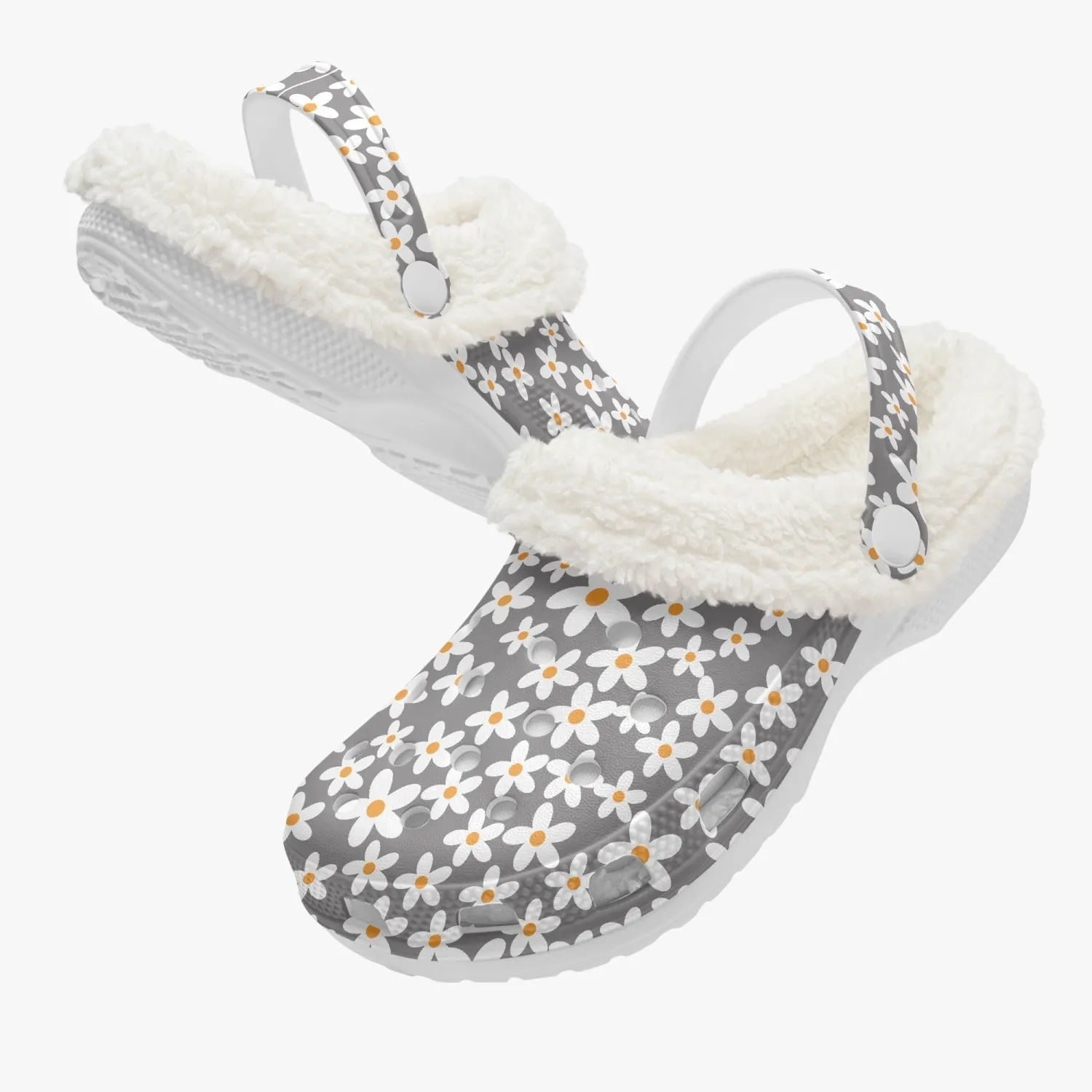 Daisy Lined Clogs