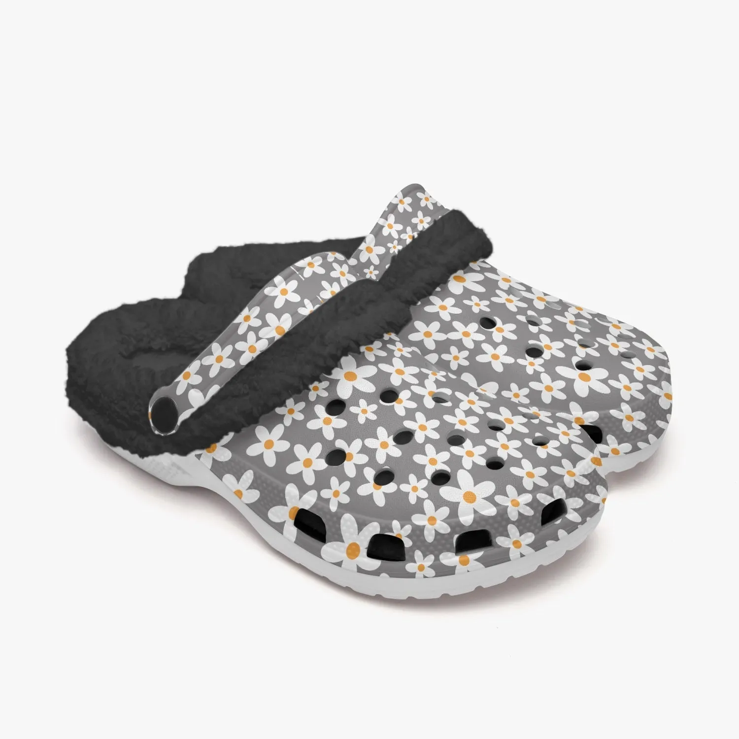 Daisy Lined Clogs