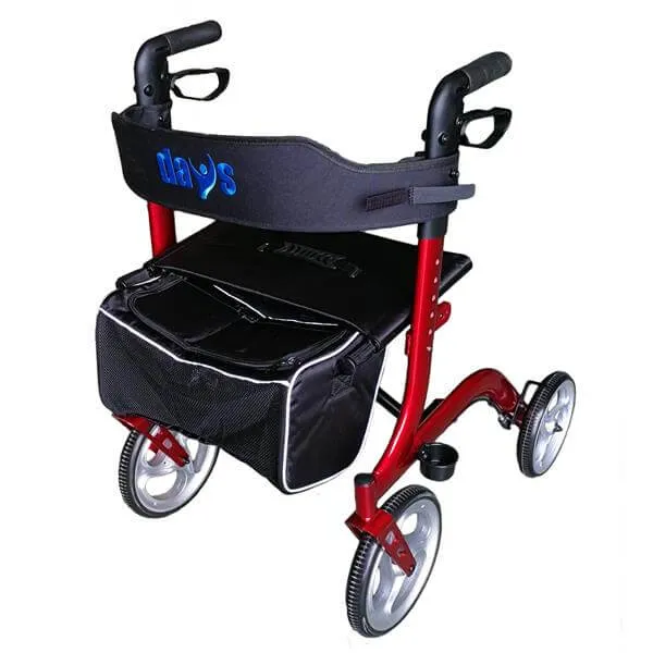 Deluxe Compact Outdoor Walker with Seat