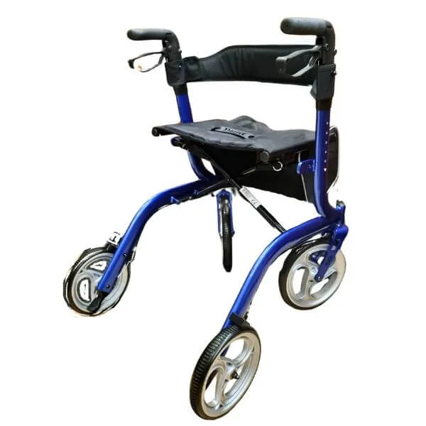 Deluxe Compact Outdoor Walker with Seat