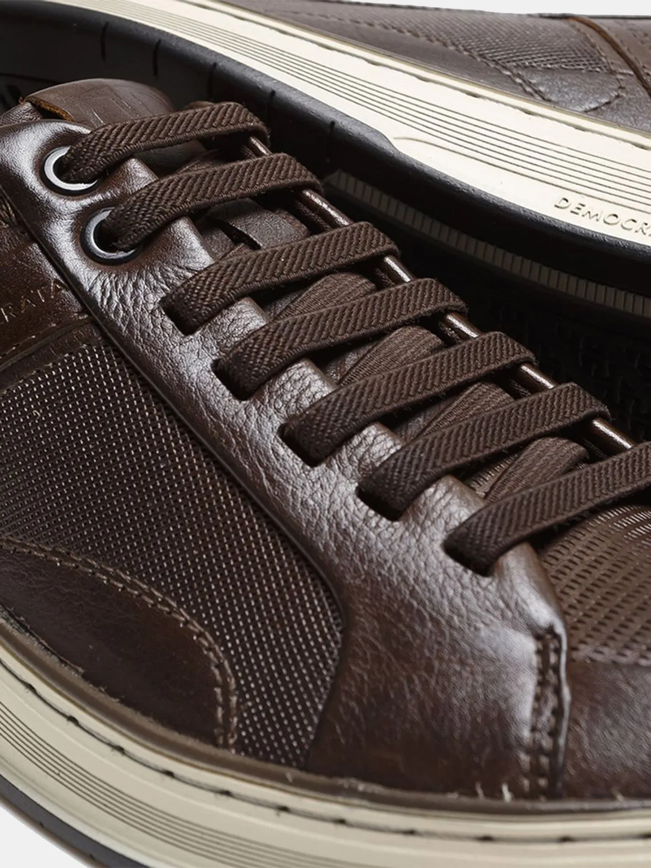 Democrata Men's Denim Loop Lace Up Shoes