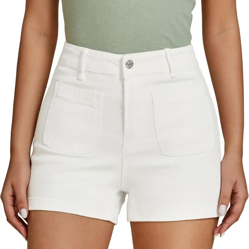 Denim Utility Shorts Pockets – Stretch Fabric and Functional Storage