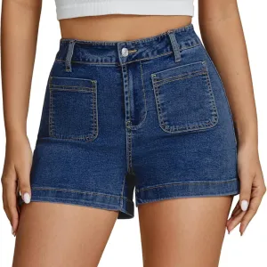 Denim Utility Shorts Pockets – Stretch Fabric and Functional Storage