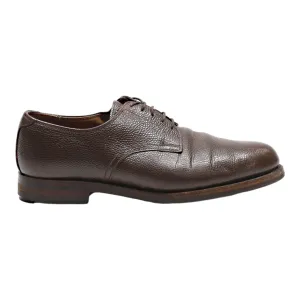 Derby Shoes Brown Leather Mens UK 8