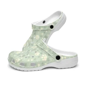 Dog Paw Print Clogs