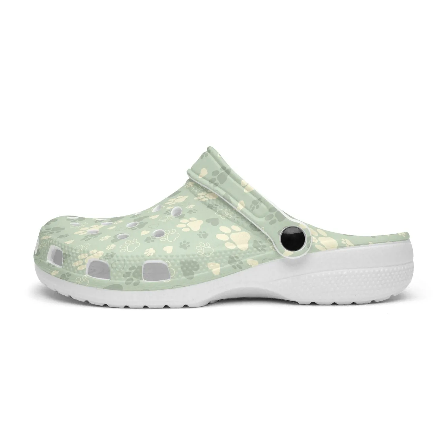 Dog Paw Print Clogs