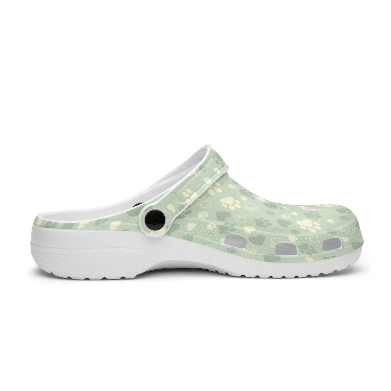 Dog Paw Print Clogs