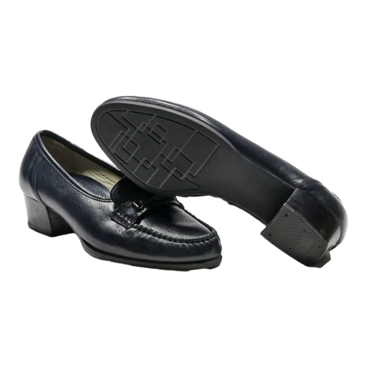 DORNDORF Loafer Shoes Blue Leather Womens UK 4.5