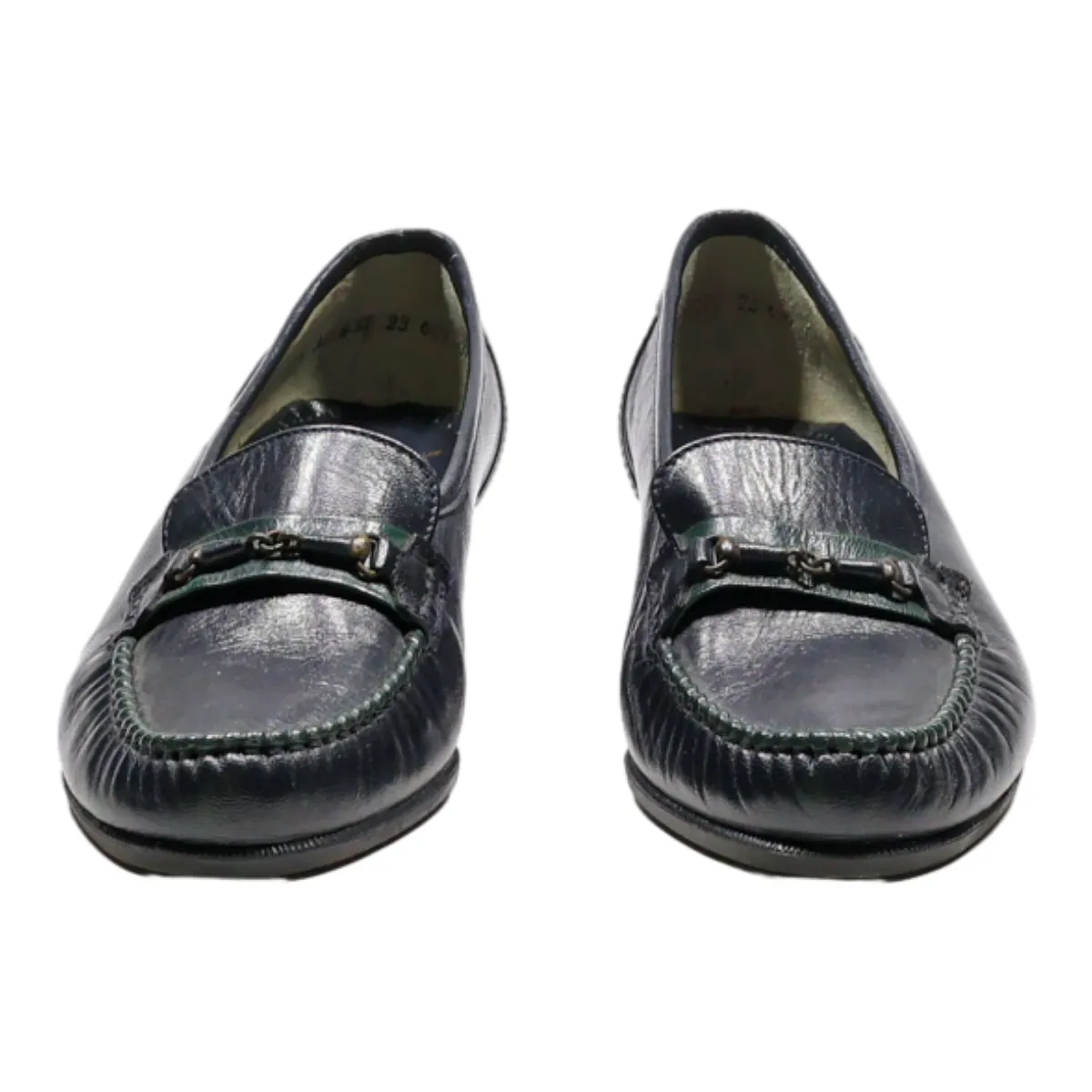DORNDORF Loafer Shoes Blue Leather Womens UK 4.5