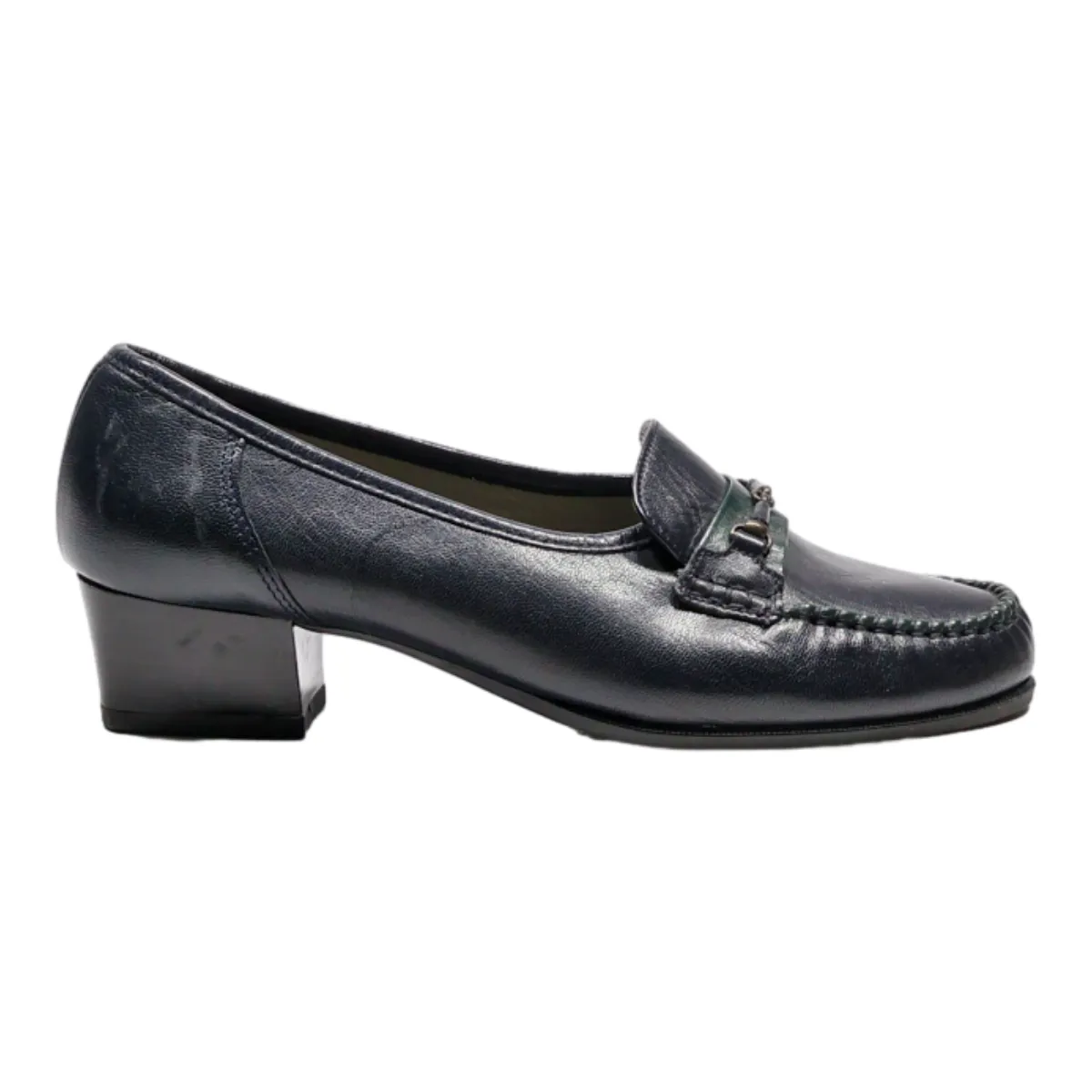 DORNDORF Loafer Shoes Blue Leather Womens UK 4.5