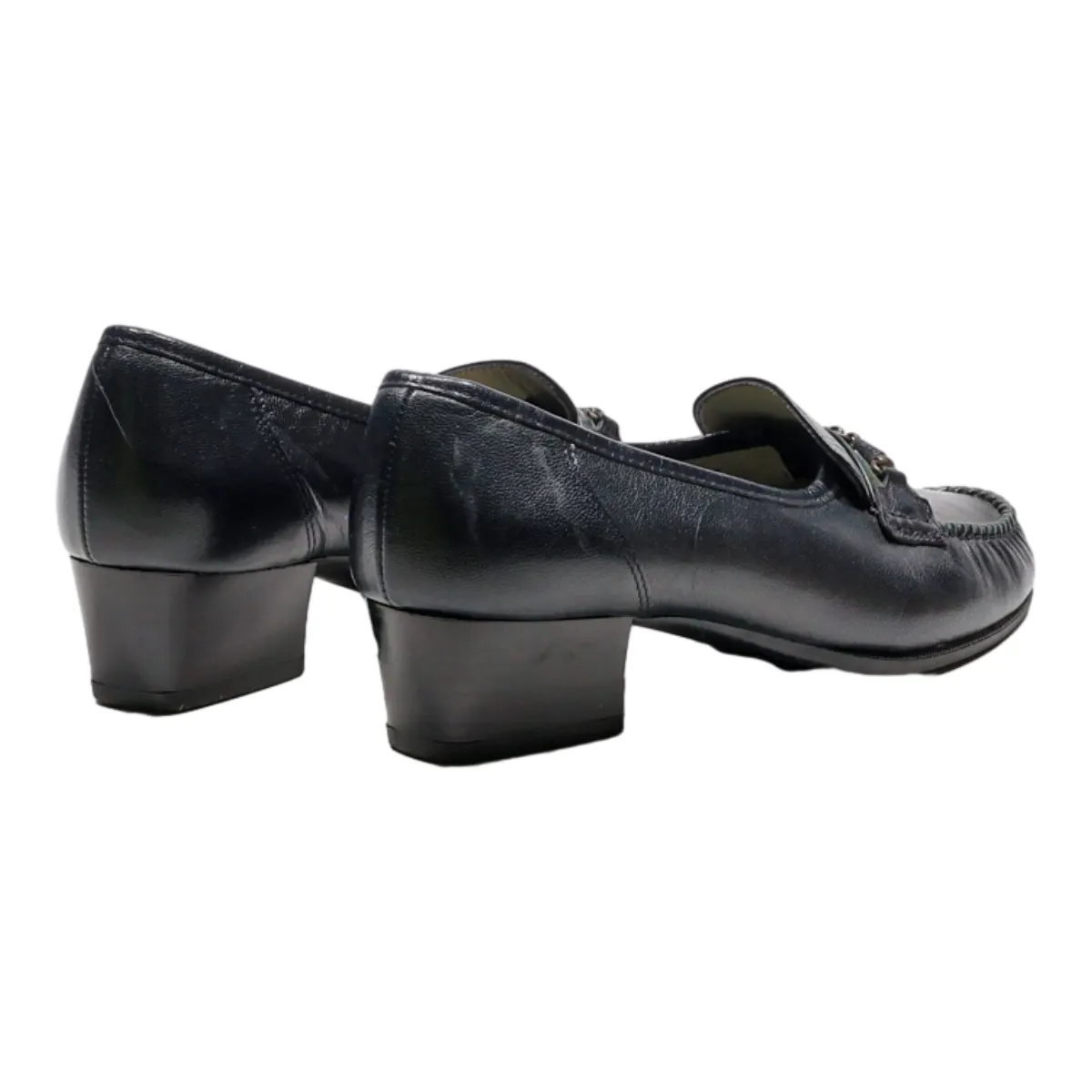DORNDORF Loafer Shoes Blue Leather Womens UK 4.5
