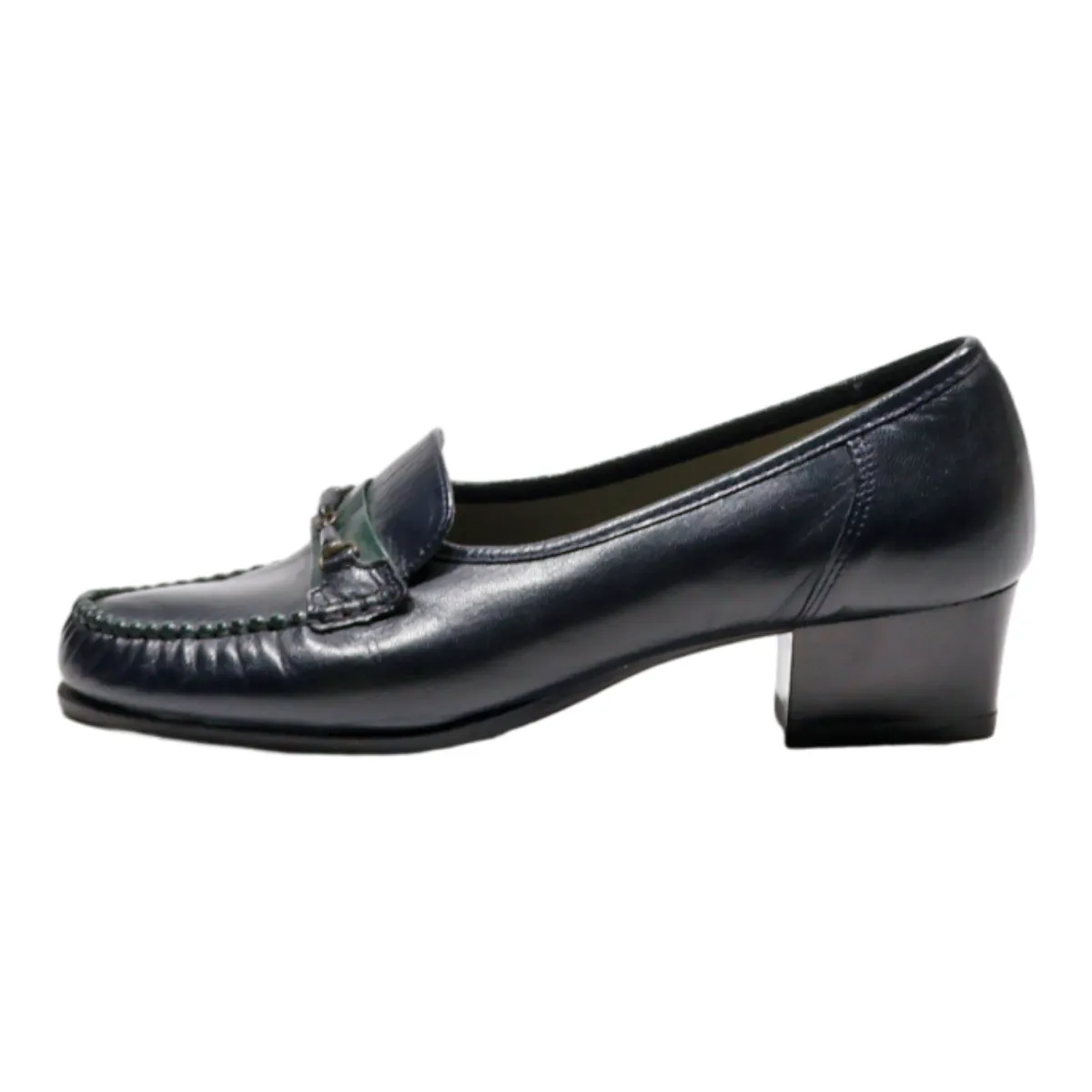 DORNDORF Loafer Shoes Blue Leather Womens UK 4.5