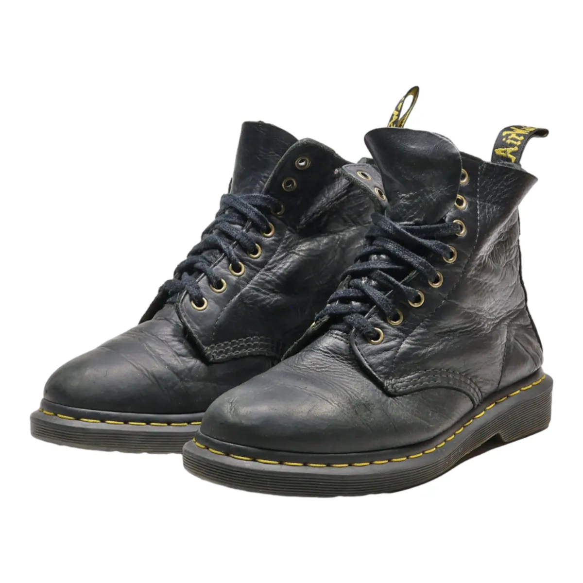 DR MARTENS 24993 Lace-Up Boots Black Leather Mens UK 6